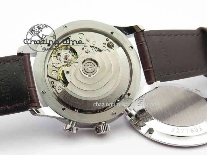 MIROTIME 0507 Portuguese IW3714 Diam ZF V2 1:1 Best Edition White Dial RG Numbers On Brown Leather Strap A79350 (Slim Movement) Fashionable 7246